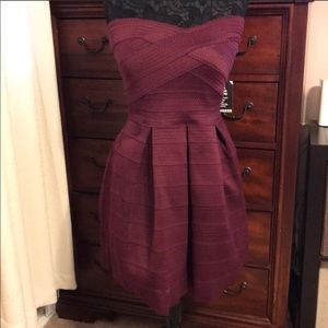 Maroon Fall Wedding Guest Dress